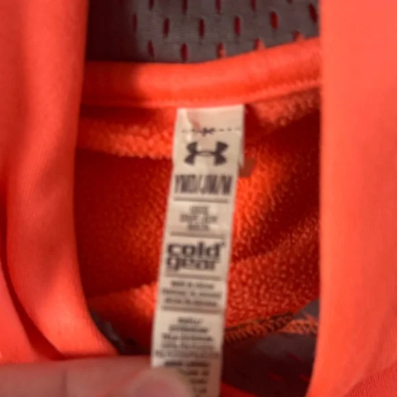 Under Armour Coral Hoodie with Blue Logo - Picture 3 of 4